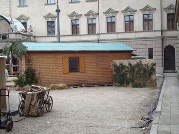 Hütte Weihnachtsmarkt
