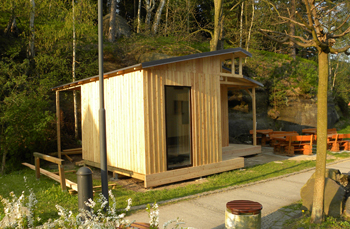 Individuelle Holzhütte